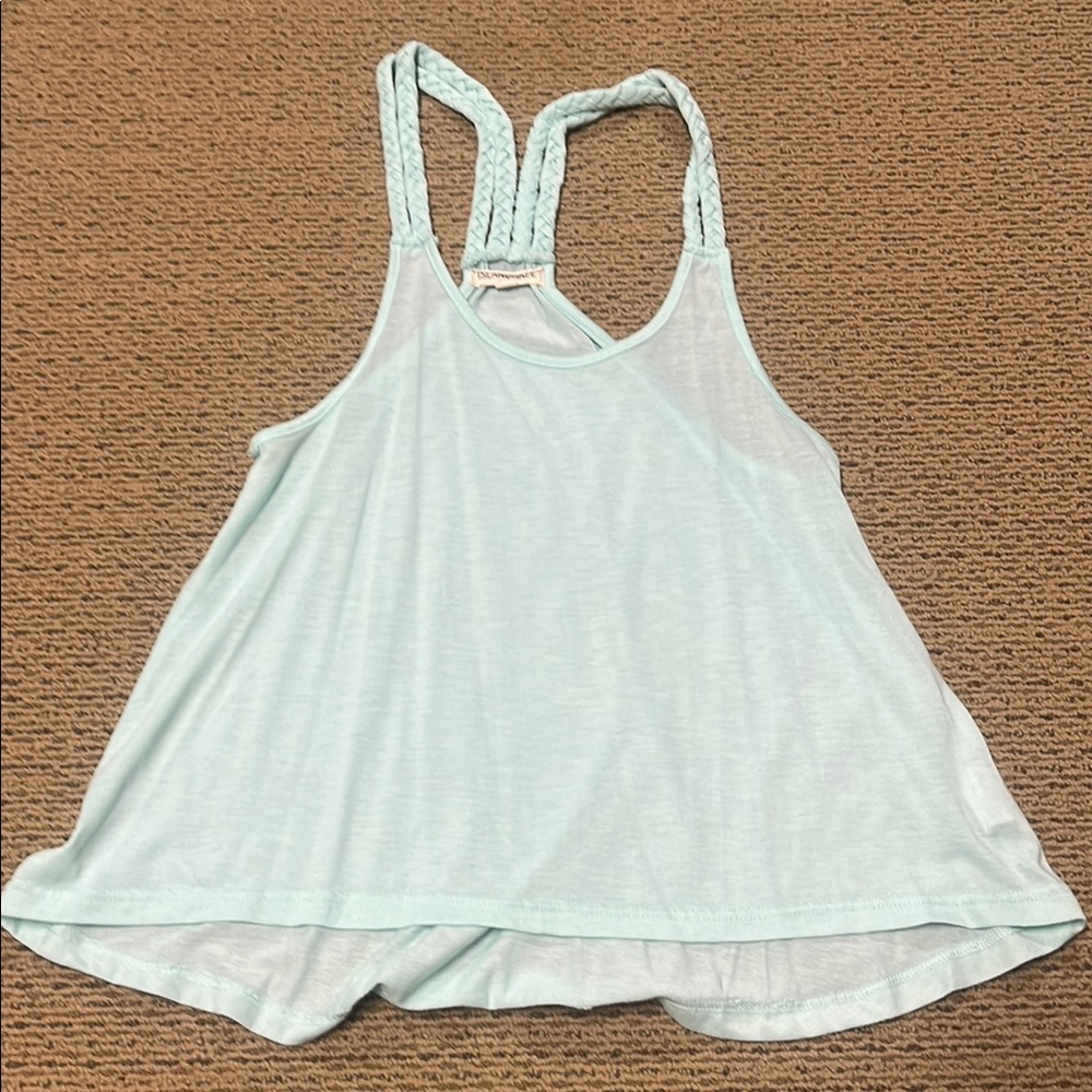 Women's Light Blue Sleeveless Top